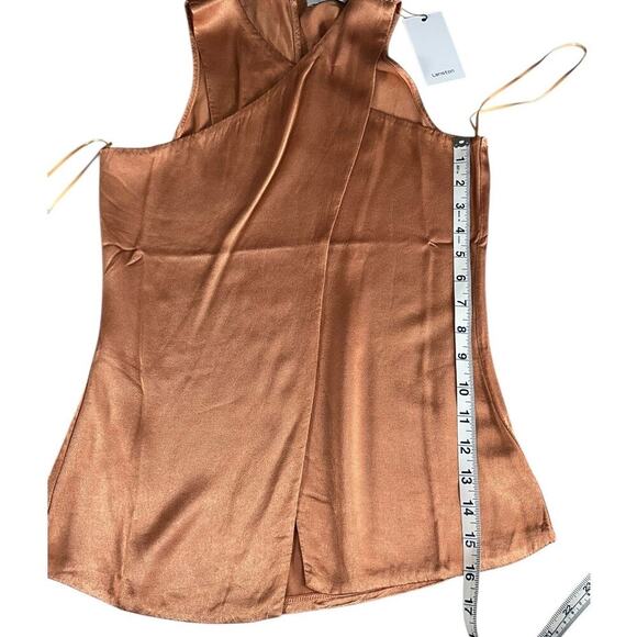 Revolve Lanston Cross Front Halter Top Honey Size XS New With Tag Key Hole Back - Picture 11 of 14